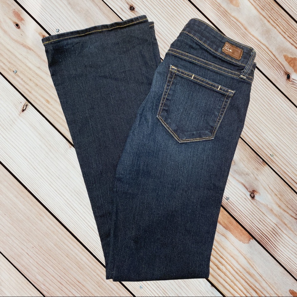 Paige Canyon Boot Petite Dark Jeans Size 27P